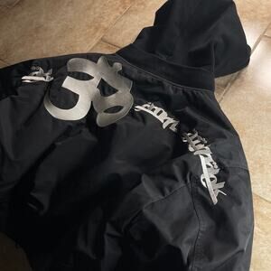 Vetements Style Arabic Embroidery Orange Black Bomber Jacket